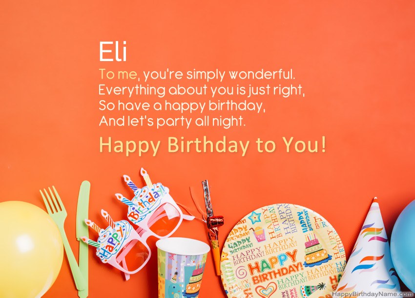 Happy Birthday cards for Eli Happy Birthday cards for Eli