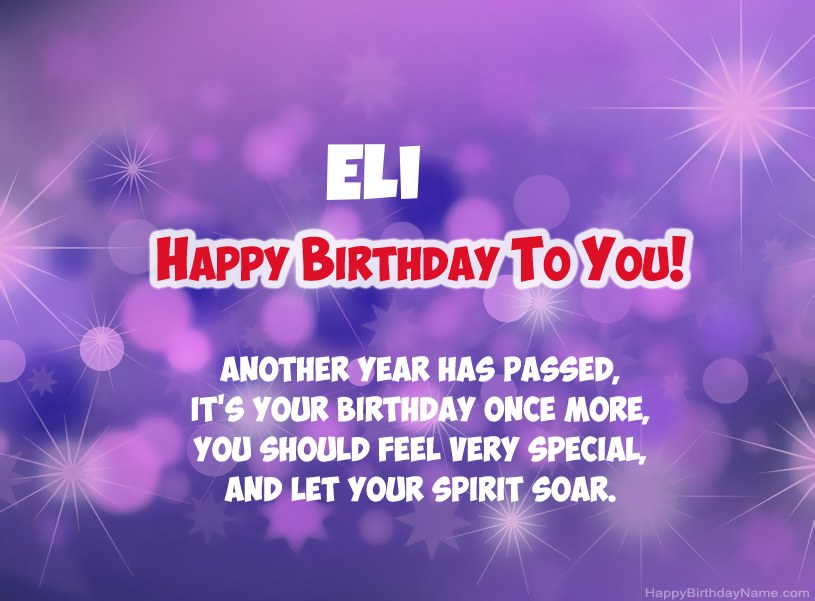 Beautiful pictures for Happy Birthday of Eli Beautiful pictures for Happy Birthday of Eli