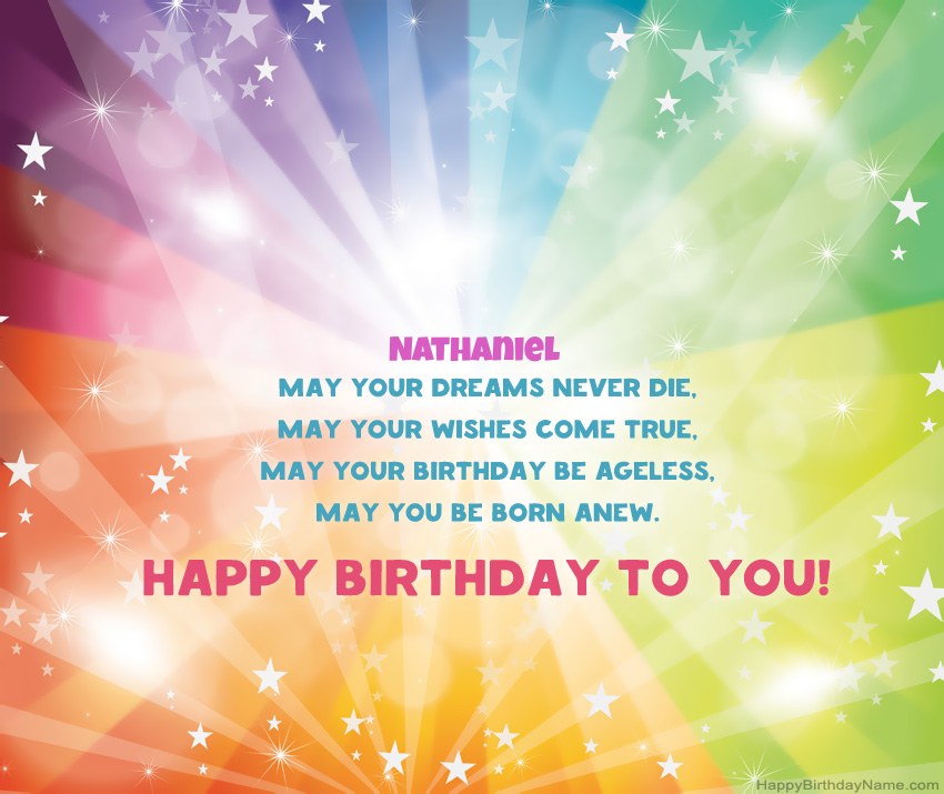 Beautiful Happy Birthday cards for Nathaniel Beautiful Happy Birthday cards for Nathaniel