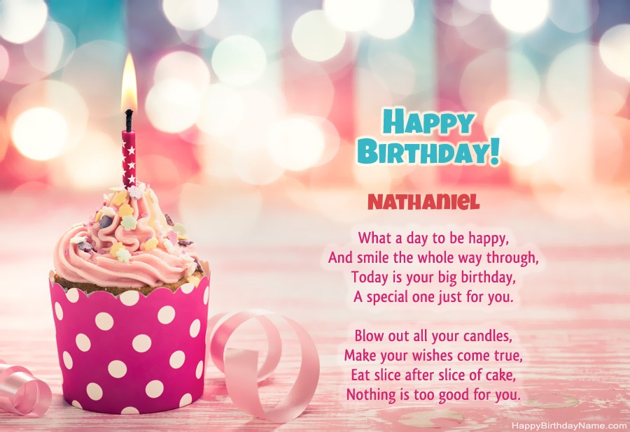Download Happy Birthday card Nathaniel free Download Happy Birthday card Nathaniel free