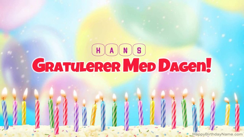 Gratulerer med Gratulerer med Hans fødselsdag