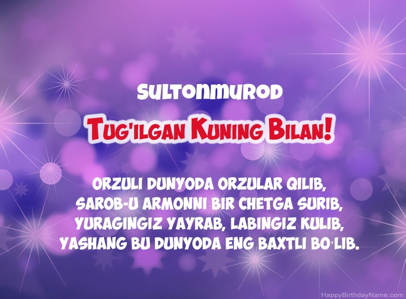 Sultonmurod tug Sultonmurod tug