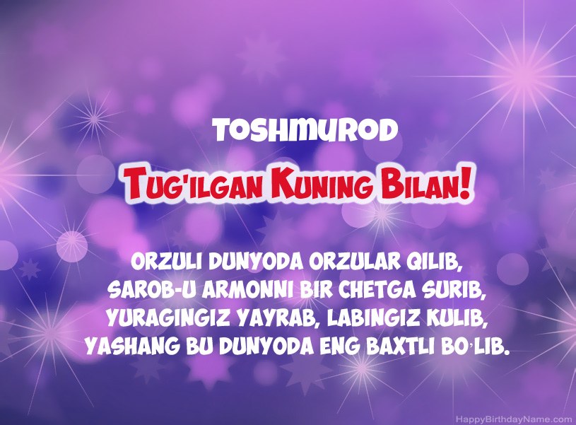 Toshmurod tug