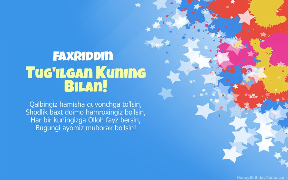 Faxriddin tug Faxriddin tug