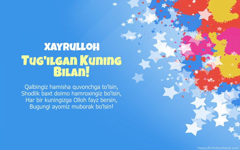 Xayrulloh tug