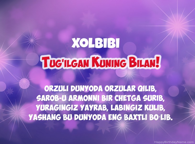 Xolbibi tug