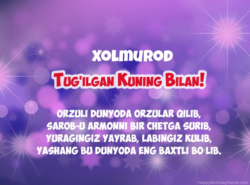 Xolmurod tug Xolmurod tug