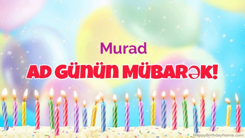 Murad üçün Funny Happy Birthday kartları
