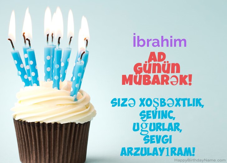 İbrahim ad günü münasibətilə təbrik edirik
