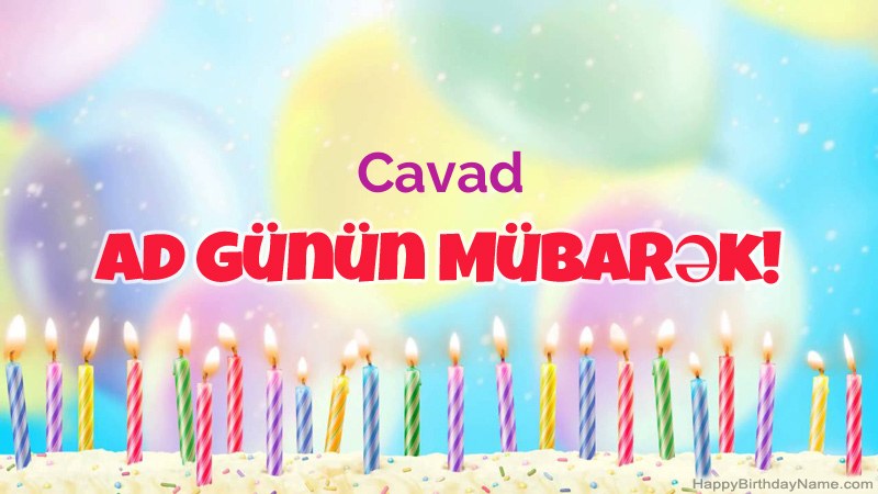 Cavad üçün Funny Happy Birthday kartları