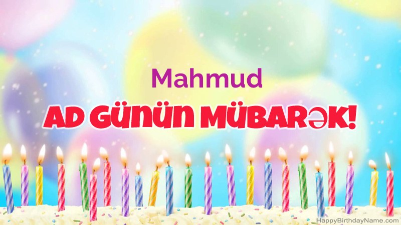 Mahmud üçün Funny Happy Birthday kartları