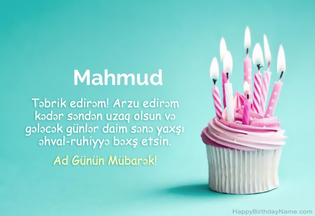 Happy Birthday Mahmud üçün şəkil yükləyin