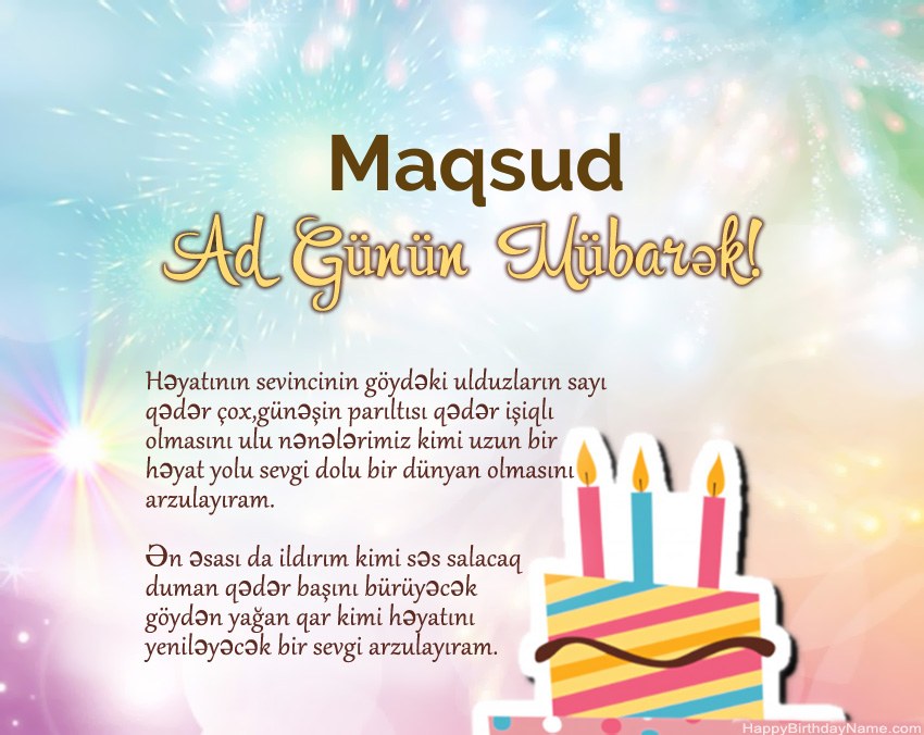 Müqəddəs Doğum Maqsud ayədə