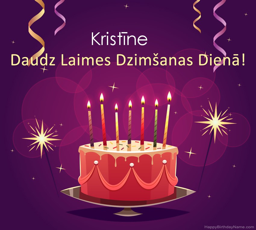 Bilder mit Namen Kristīne