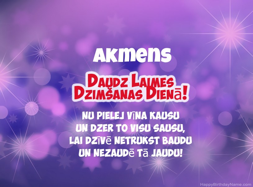 Skaistas bildes Akmens laimīgai dzimšanas dienai