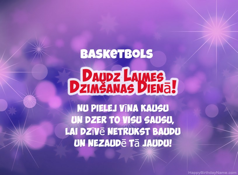 Skaistas bildes Basketbols laimīgai dzimšanas dienai Skaistas bildes Basketbols laimīgai dzimšanas dienai