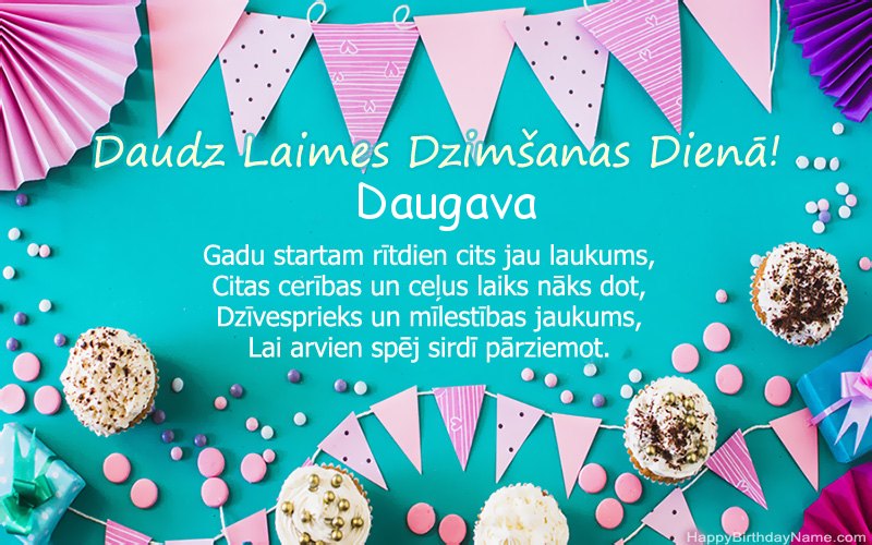 Daudz laimes dzimšanas dienā Daugava, skaisti attēli