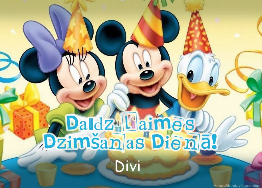Bērnu dzimšanas dienas apsveikumi uzņēmumam Divi