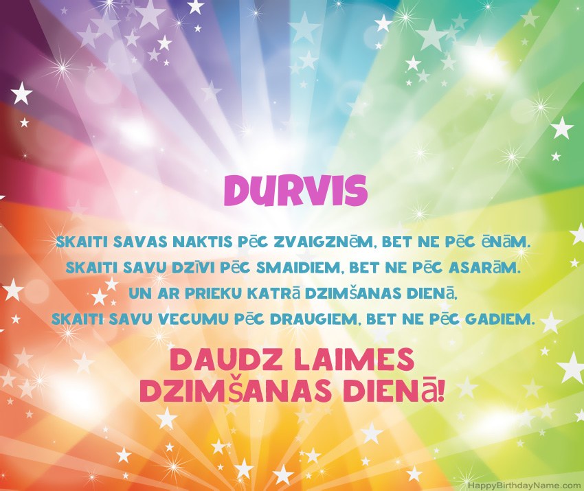 Skaistas daudz laimes dzimšanas dienas kartītes uzņēmumam Durvis