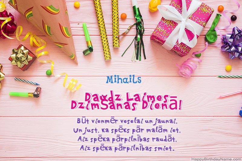 Lejupielādējiet Mihails Happy Birthday kartīti bez maksas Lejupielādējiet Mihails Happy Birthday kartīti bez maksas