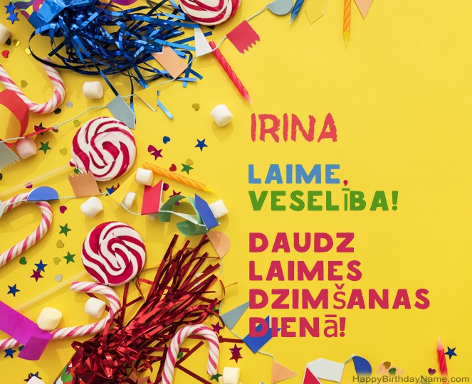 Daudz laimes dzimšanas dienā Irina attēli Daudz laimes dzimšanas dienā Irina attēli