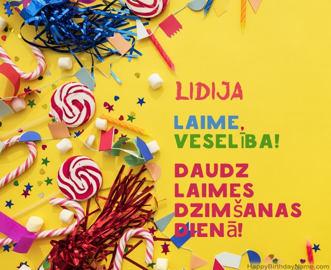 Daudz laimes dzimšanas dienā Lidija attēli Daudz laimes dzimšanas dienā Lidija attēli