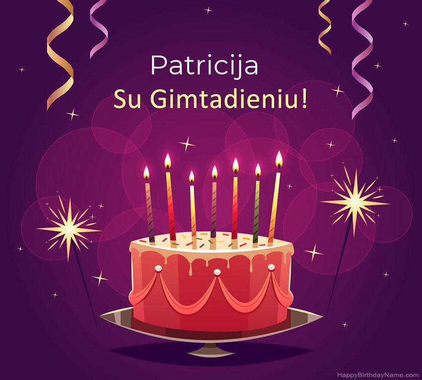 Juokingi sveikinimai su Patricija gimtadienio proga