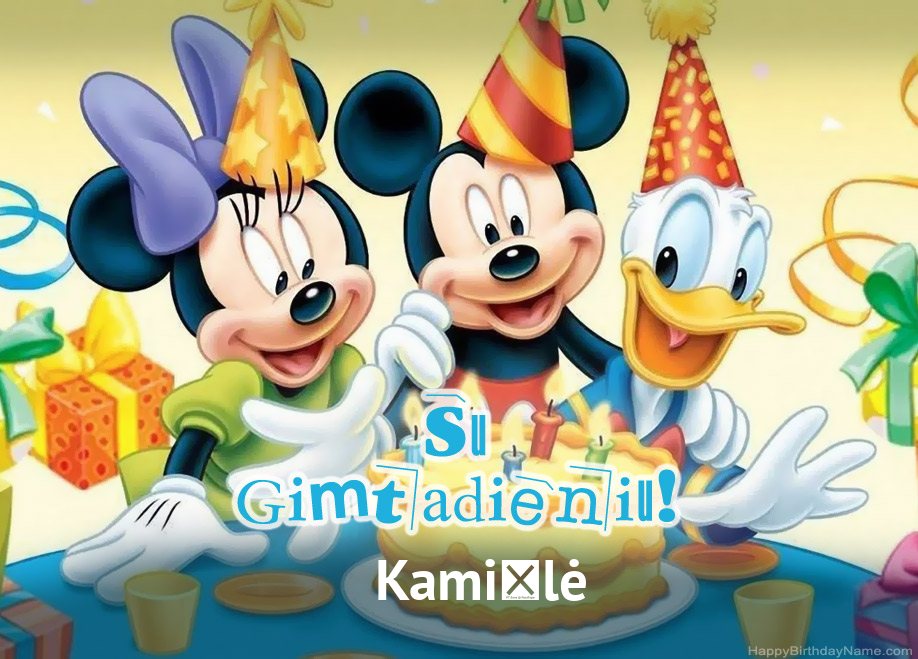 Vaikų gimtadienio sveikinimai Kamìlė Vaikų gimtadienio sveikinimai Kamìlė