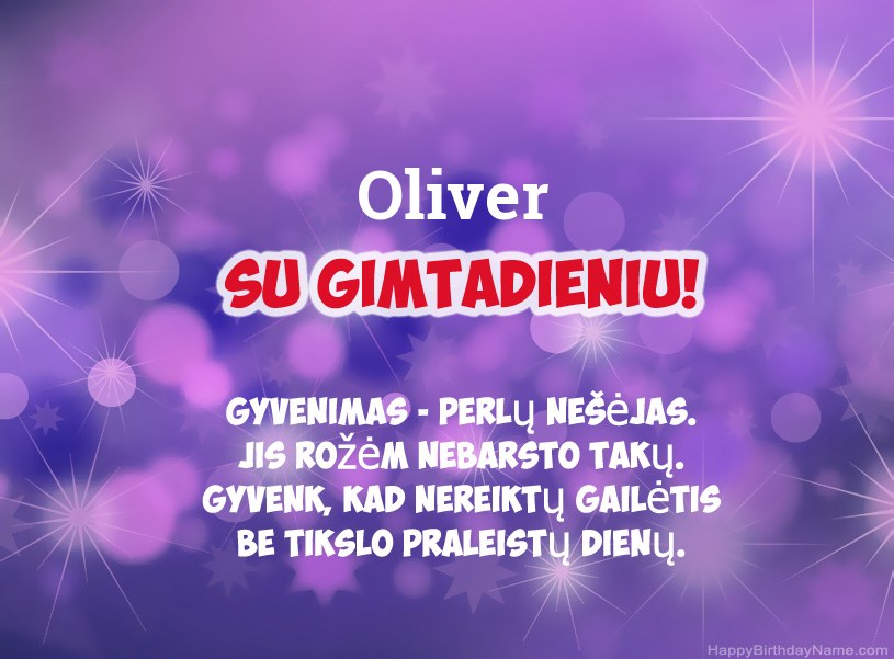 Gražios Oliver gimtadienio nuotraukos