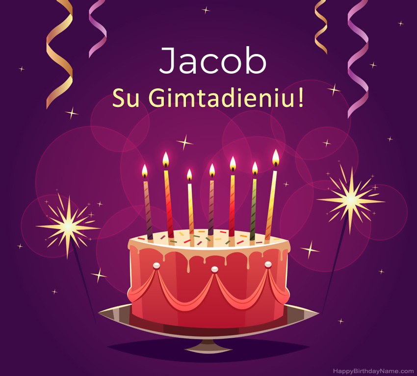Juokingi sveikinimai su Jacob gimtadienio proga