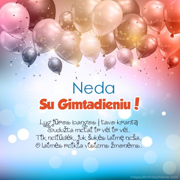 Eilėraščiai Neda gimtadienio proga Eilėraščiai Neda gimtadienio proga