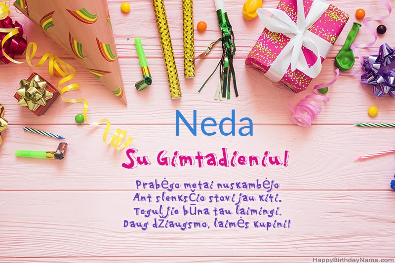 Atsisiųskite Su Gimtadieniu kortelę Neda nemokamai Atsisiųskite Su Gimtadieniu kortelę Neda nemokamai
