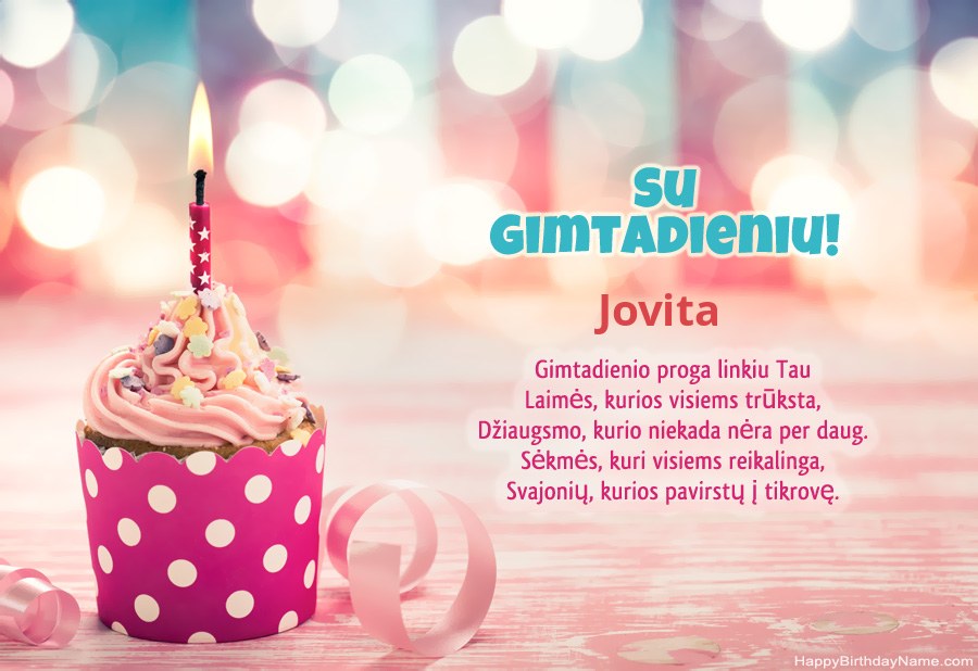Atsisiųskite Happy Birthday kortelę Jovita nemokamai Atsisiųskite Happy Birthday kortelę Jovita nemokamai
