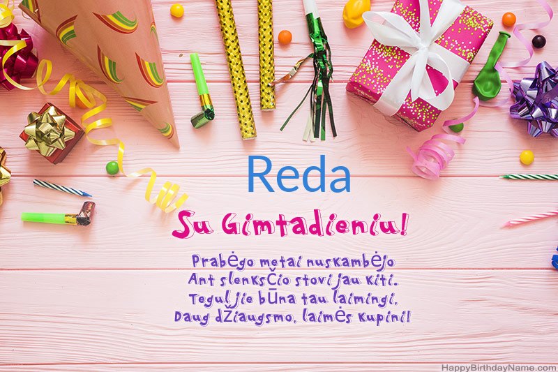 Atsisiųskite Su Gimtadieniu kortelę Reda nemokamai