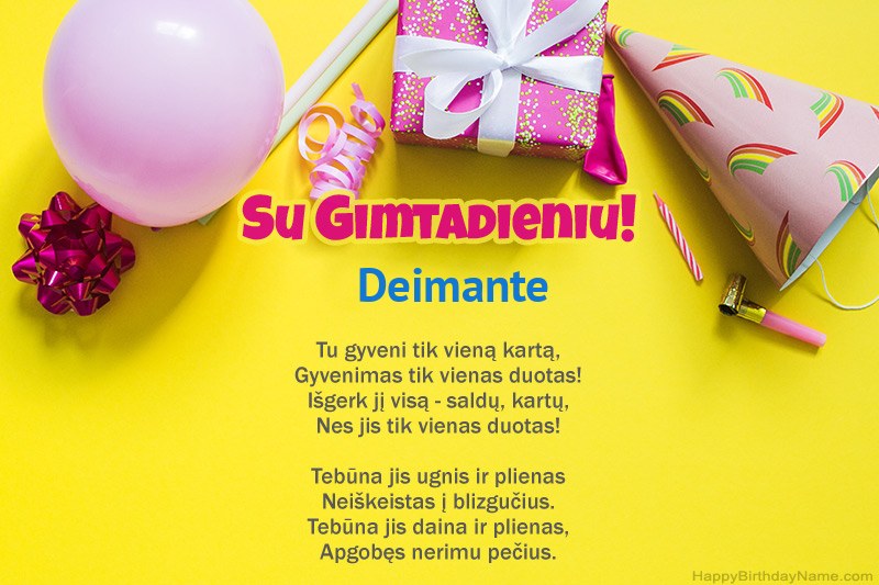 Su gimtadieniu Deimante prozoje Su gimtadieniu Deimante prozoje