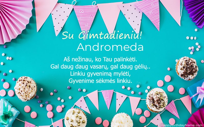 Su gimtadieniu Andromeda, gražūs vaizdai