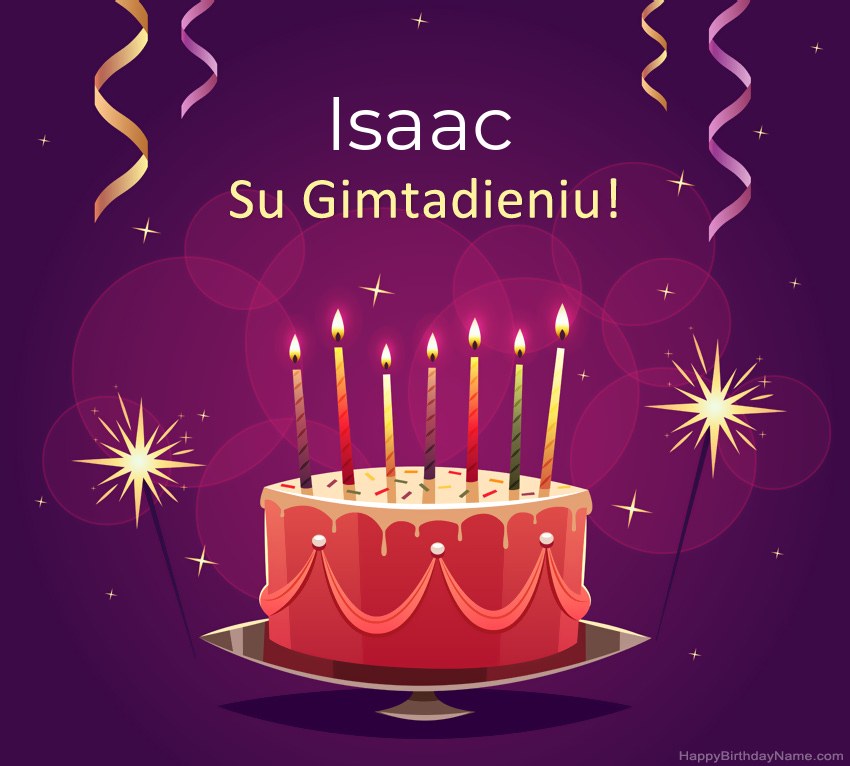 Juokingi sveikinimai su Isaac gimtadienio proga