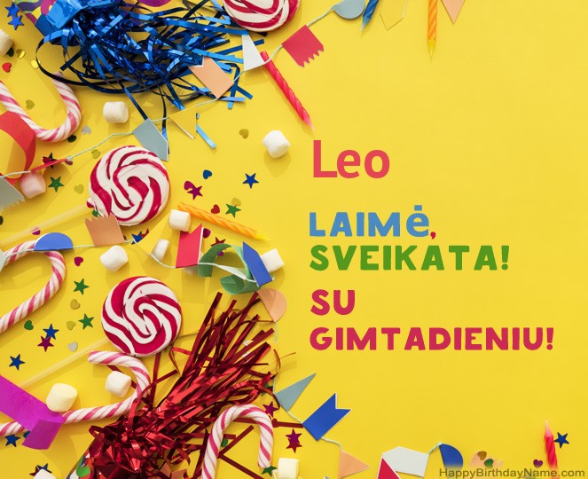 Su Gimtadieniu Leo nuotraukos Su Gimtadieniu Leo nuotraukos