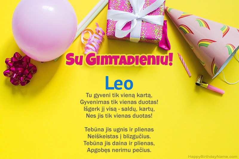 Su gimtadieniu Leo prozoje Su gimtadieniu Leo prozoje