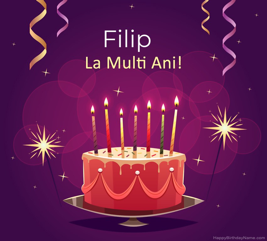 Felicitari haioase pentru pozele la multi ani Filip