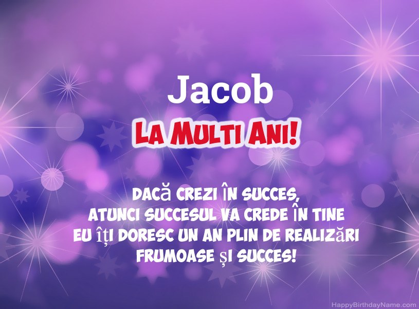 Imagini frumoase pentru mulți ani la Jacob