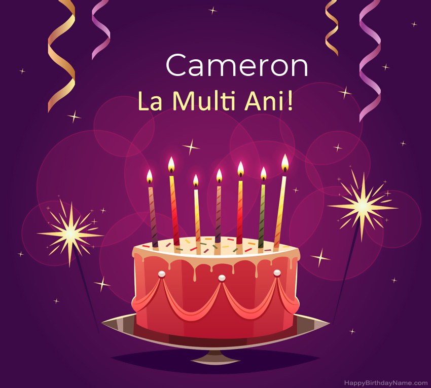 Felicitari haioase pentru pozele la multi ani Cameron