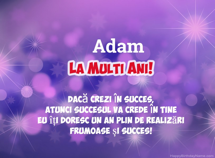 Imagini frumoase pentru mulți ani la Adam
