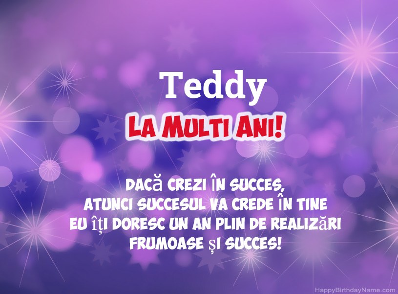 Imagini frumoase pentru mulți ani la Teddy