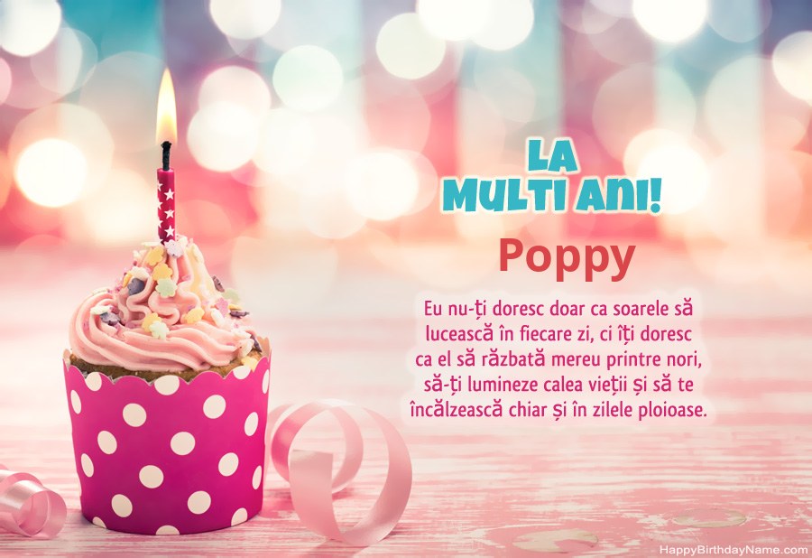 Descărcați gratuit cardul Happy Birthday Poppy Descărcați gratuit cardul Happy Birthday Poppy