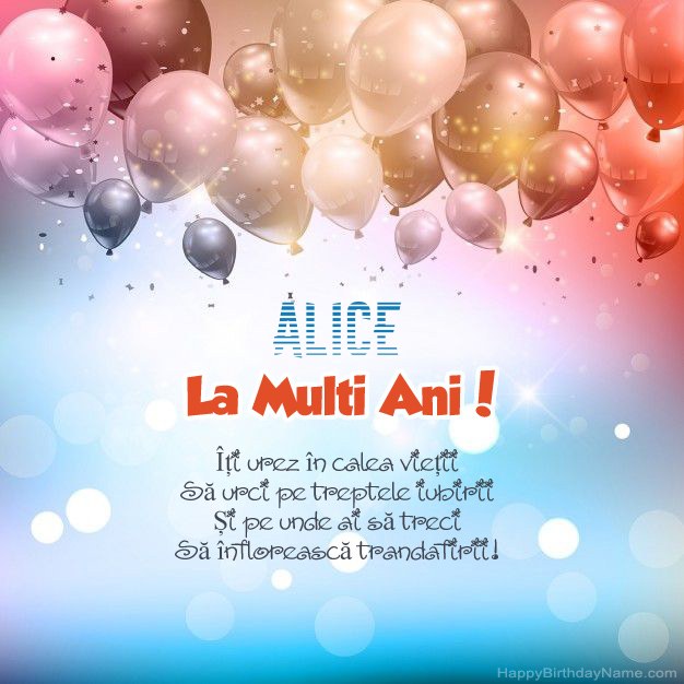 Poezii de ziua de naștere pentru Alice Poezii de ziua de naștere pentru Alice