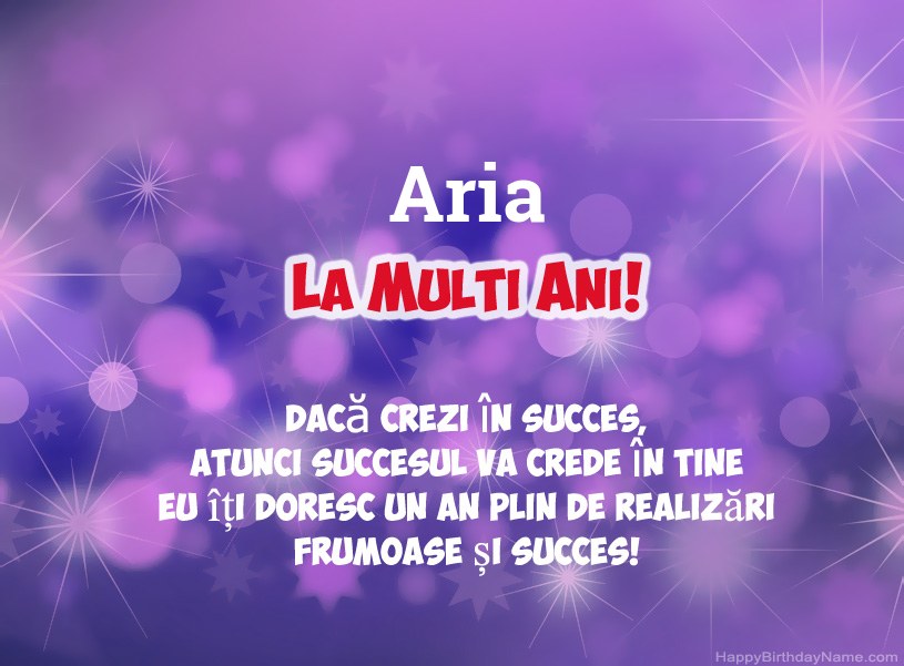 Imagini frumoase pentru mulți ani la Aria