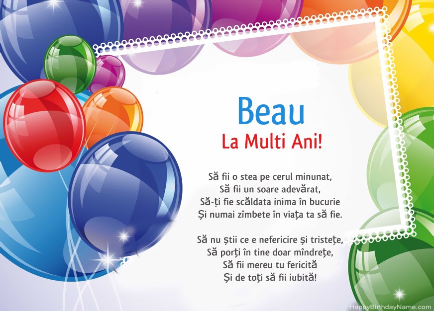 La Multi ani Beau!