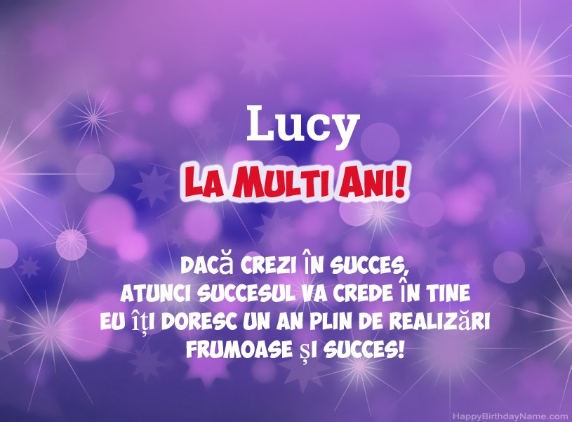 Imagini frumoase pentru mulți ani la Lucy