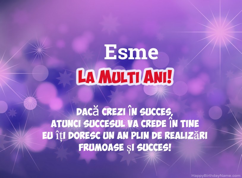 Imagini frumoase pentru mulți ani la Esme